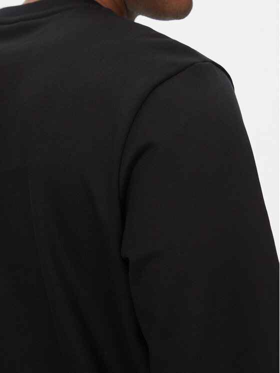 BOSS BOSS Majica dugih rukava C-Soleri 70 50531310 Crna Relaxed Fit