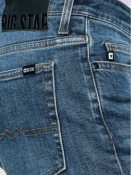 BIG STAR BIG STAR Jeansy TERRY_HIGH_WAIST_329 Niebieski Slim Fit