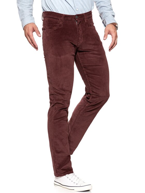 Wrangler Wrangler Pantaloni di tessuto ARIZONA Marrone Straight Fit