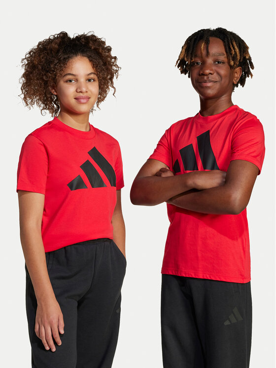 adidas adidas Tričko Essentials JC9664 Červená Regular Fit