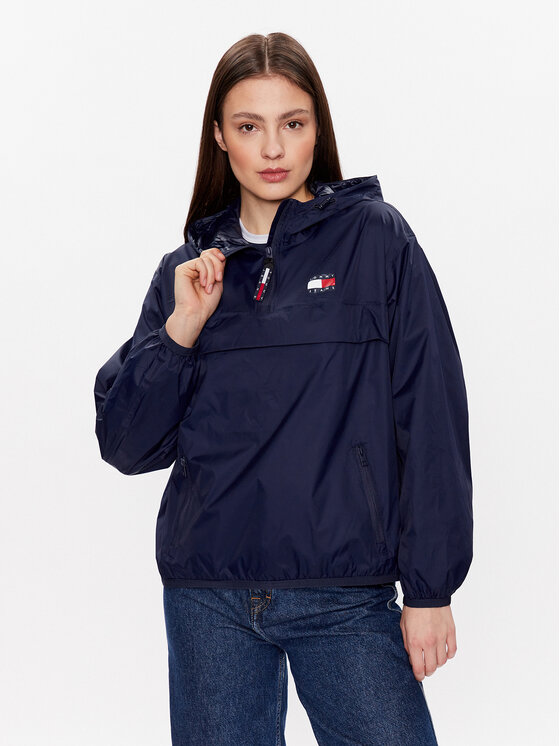 Tommy Jeans Giacca anorak Chicago DW0DW15333 Blu scuro Regular Fit, taglia : XXS