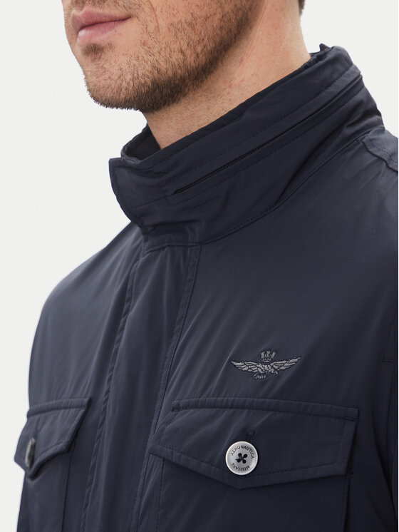 Aeronautica Militare Aeronautica Militare Bunda pro přechodné období 251AB2217CT3264 Tmavomodrá Regular Fit