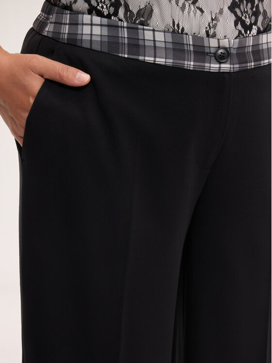 Fiorella Rubino Fiorella Rubino Pantaloni di tessuto P047T005372N0Z3 Nero Regular Fit