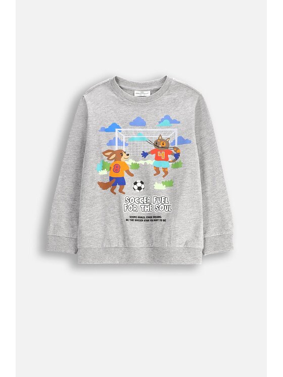 Coccodrillo Coccodrillo T-Shirt WC5143102MBK-019 Szary Regular Fit