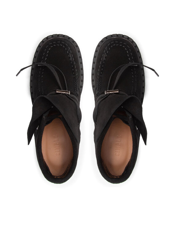 Simple Simple Īsie zābaki SL-34-02-000074 Melns