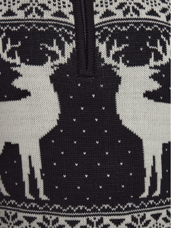 Brave Soul Brave Soul Sweter MK-248CRATCHITB Granatowy Regular Fit