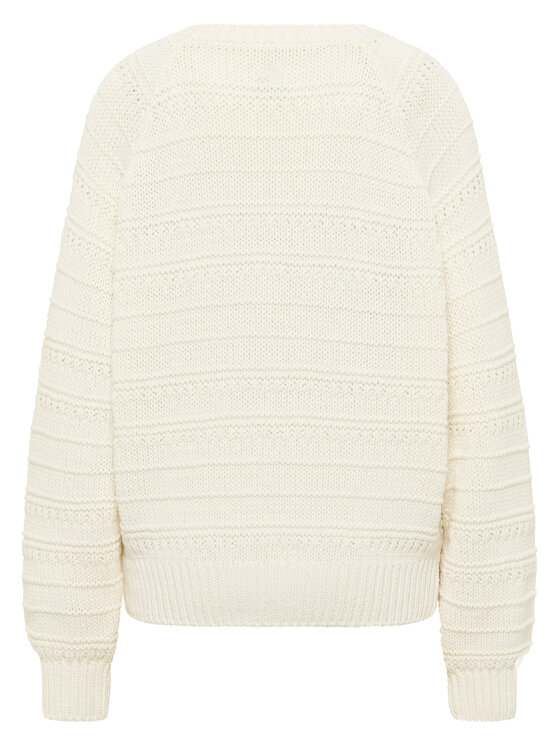 Mustang Mustang Pullover Silas 1016782 Écru Regular Fit