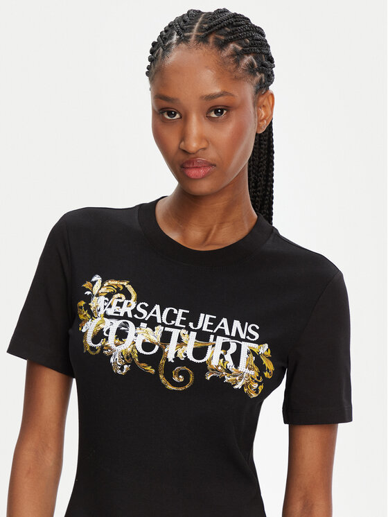 Versace Jeans Couture Versace Jeans Couture Každodenné šaty 78HAOC06 Čierna Slim Fit