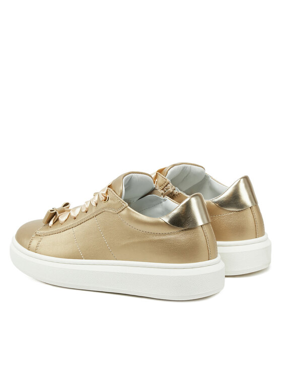 Calvin Klein Jeans Calvin Klein Jeans Sneakersy Low Cut Lace-Up Sneaker V4A9-83046-1322 S Złoty