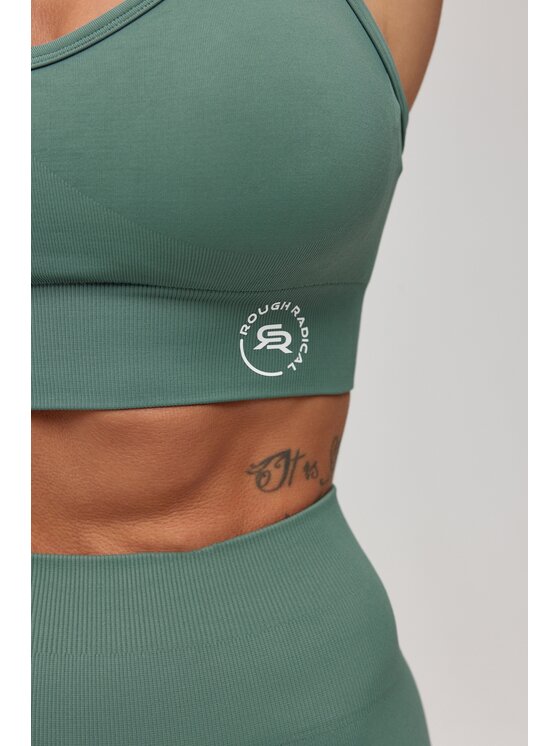 ROUGH RADICAL ROUGH RADICAL Biustonosz sportowy SEAMLESS CLASSIC SPORTS BRA Zielony