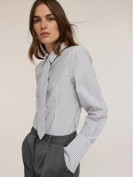 Motivi Motivi Camicia 5084Q001008N0S1 Bianco Regular Fit