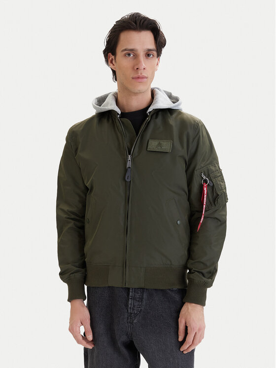 Alpha Industries Alpha Industries Bomber stila jaka Ma-1 196108 Pelēks Regular Fit