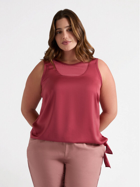 Fiorella Rubino Fiorella Rubino Blusa 2755T002246N029 Bordeaux Slim Fit