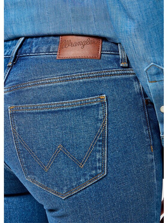 Wrangler Wrangler Jeansy BOOTCUT Niebieski Loose Fit