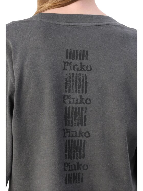 PINKO PINKO T-shirt Suez t-shirt jersey con banda Grigio Large Fit