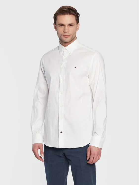 Tommy Hilfiger Hemd MW0MW29969 Weiß Regular Fit
