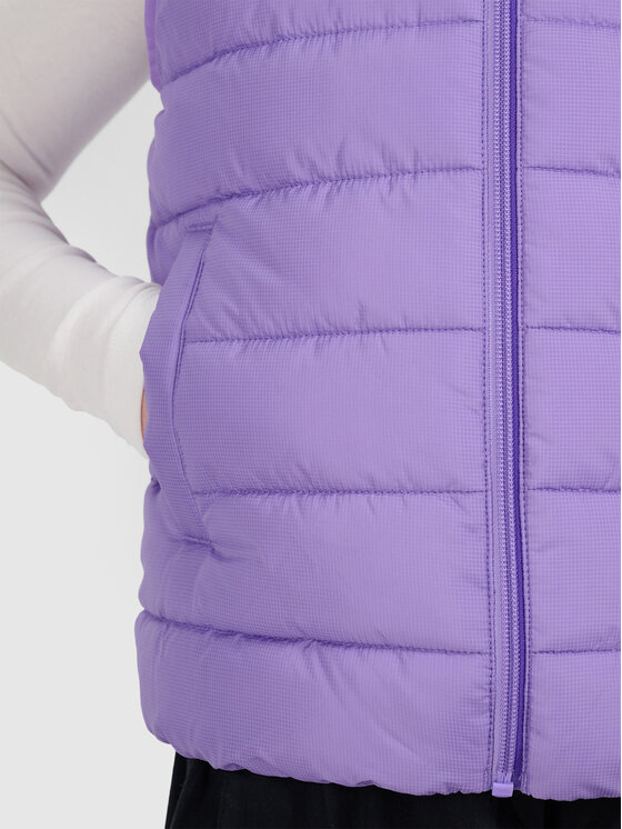 4F 4F Kamizelka OUTERWEAR Fioletowy Regular Fit