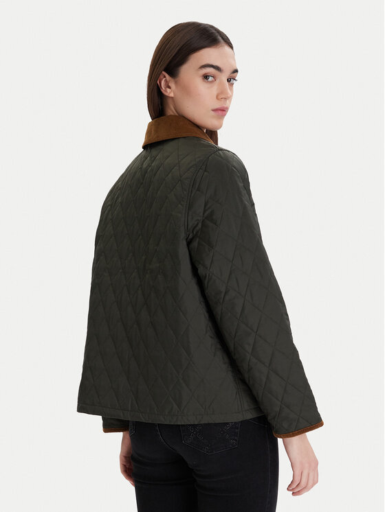Barbour Barbour Μπουφάν μεταβατικό Liddesdale Quilted LQU1851OL71 Πράσινο Regular Fit