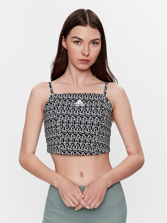 Top Allover adidas Graphic Corset-Inspired Tank