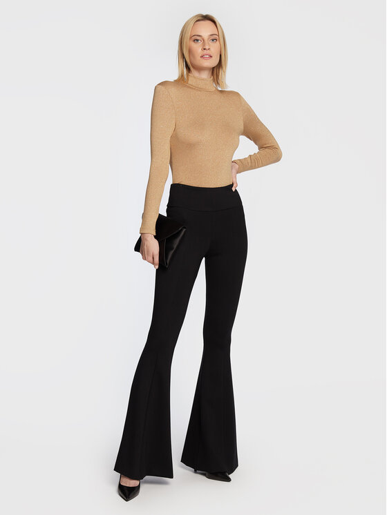 Nissa Nissa Dolčevita TOP13587 Bež Regular Fit