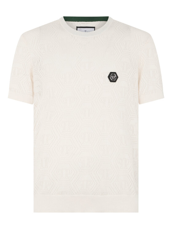 PHILIPP PLEIN PHILIPP PLEIN T-Shirt 30681 Biały Regular Fit