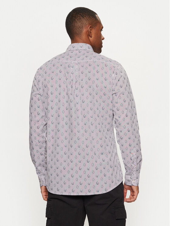 BOSS BOSS Srajca Rickert 50530835 Bela Regular Fit