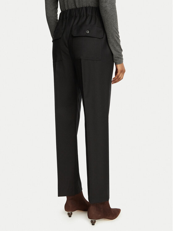 Weekend Max Mara Weekend Max Mara Παντελόνι υφασμάτινο Hateley 2625136042 Μαύρο Regular Fit