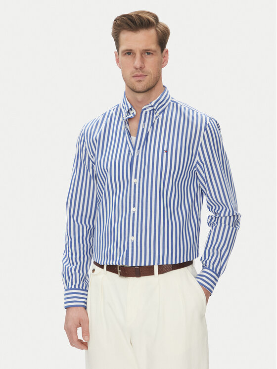 Tommy Hilfiger Tommy Hilfiger Košeľa MW0MW39159 Modrá Regular Fit
