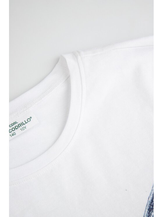 Coccodrillo Coccodrillo T-Shirt WC6143201VGB-001 Biały Regular Fit