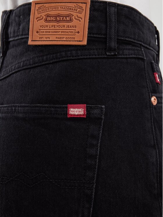 BIG STAR BIG STAR Szorty jeansowe AUTHENTIC_GIRL_937_110 Czarny Classic Fit