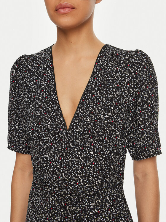 Tommy Jeans Tommy Jeans Igapäevane kleit DW0DW20450 Must Regular Fit