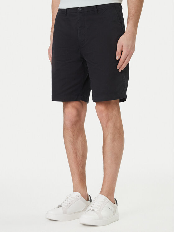 Calvin Klein Jeans Calvin Klein Jeans Pantalon scurți din material LV04RF617G Negru Regular Fit