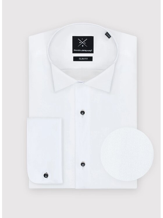 Pako Lorente Pako Lorente Koszula P000B-1X-265 Biały Slim Fit
