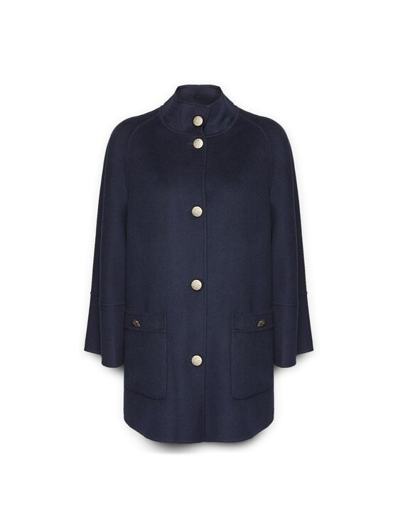 Elena Mirò Elena Mirò Cappotto 8039Z000012N034 Blu A-Line Fit