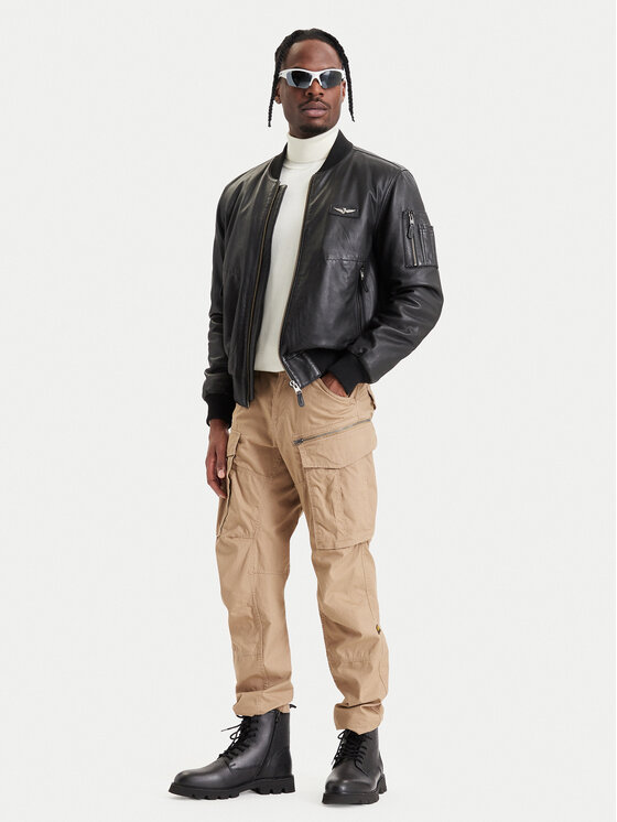 Aeronautica Militare Aeronautica Militare Prijelazna jakna 262PN0966UPL00328 Crna Regular Fit