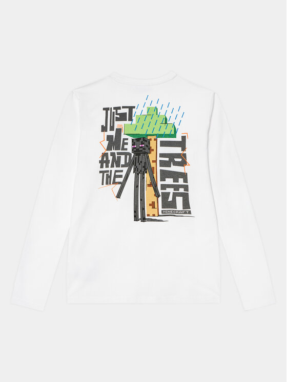 OVS OVS Μπλουζάκι MINECRAFT 1891415 Λευκό Regular Fit