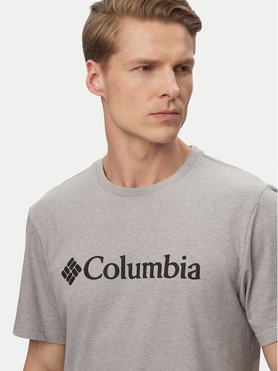 Columbia Columbia Тишърт Basic Logo™ 2155001 Светлосив Regular Fit