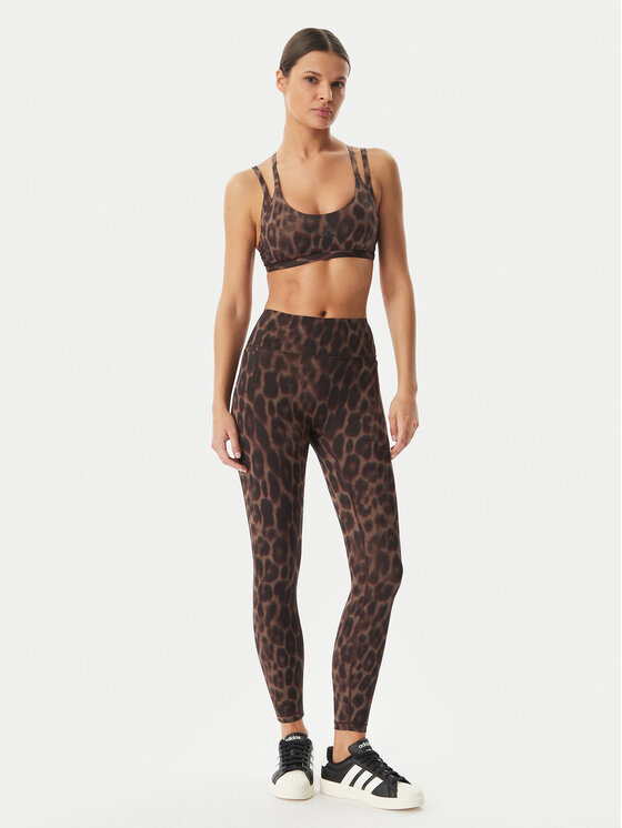 adidas adidas Sport melltartó Optime Leopard Strappy KF5702 Barna