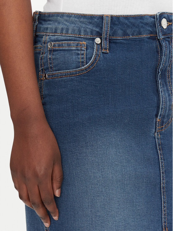 Silvian Heach Silvian Heach Spódnica jeansowa Quofoy GPP25403LO Granatowy Regular Fit