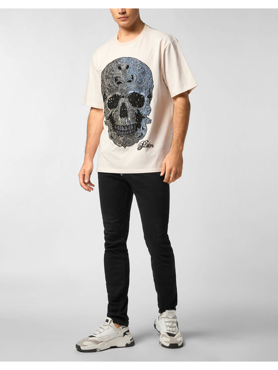 PHILIPP PLEIN PHILIPP PLEIN T-Shirt 27051 Biały Regular Fit