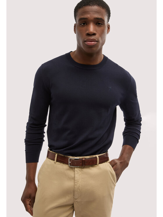 Trussardi Trussardi Sweter M0168000077N034 Niebieski Regular Fit