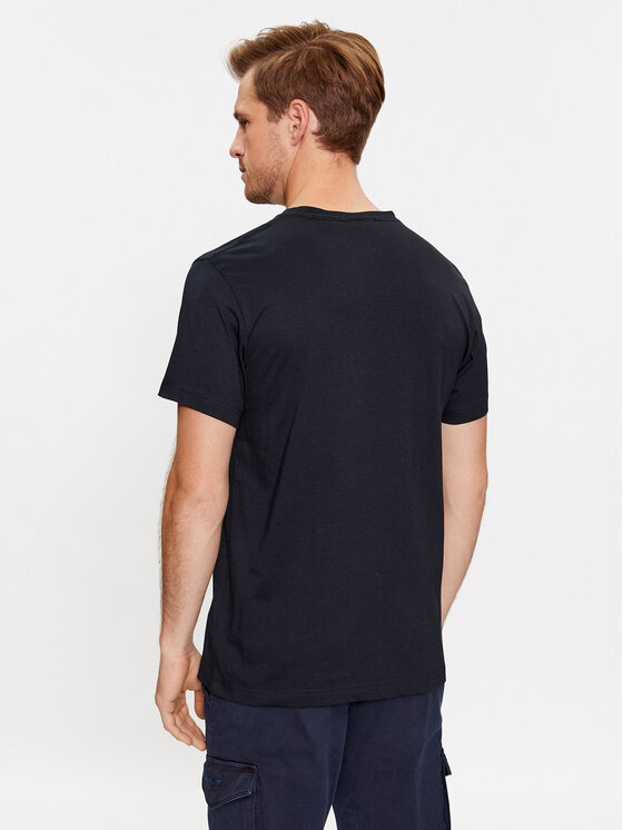 Gant Gant Tričko Shield 2003185 Čierna Slim Fit