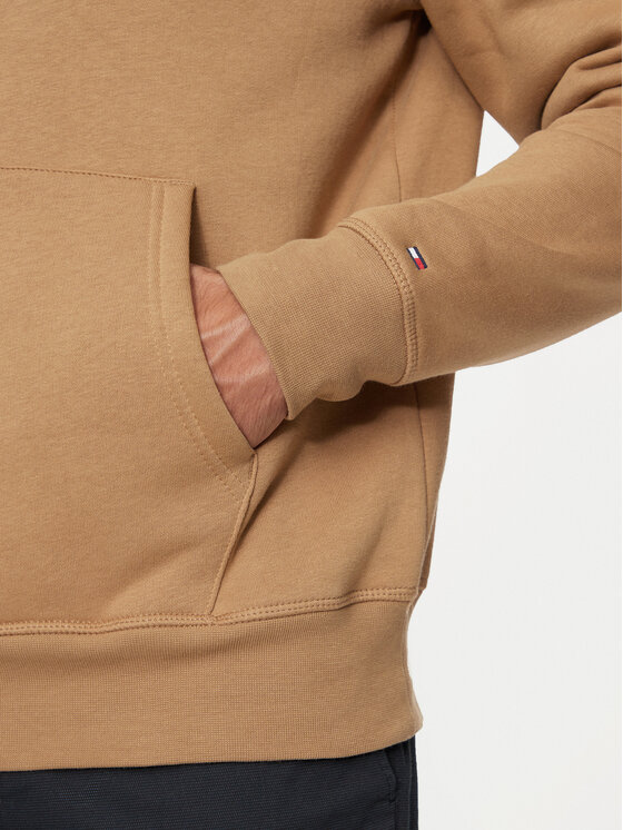 Tommy Hilfiger Tommy Hilfiger Majica dugih rukava Logo MW0MW11599 Smeđa Regular Fit