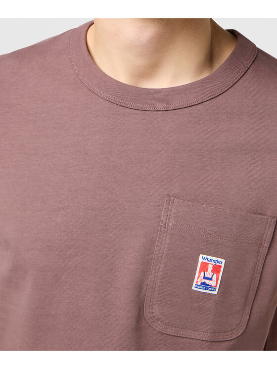Wrangler Wrangler T-shirt 112371500 Marrone Relaxed Fit