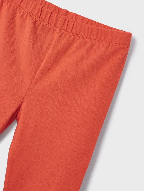 Mayoral Mayoral Komplet t-shirt i legginsy 3783 Pomarańczowy Regular Fit