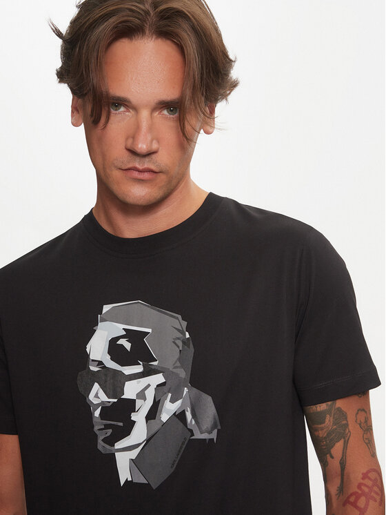 KARL LAGERFELD KARL LAGERFELD T-Shirt 755060 544242 Schwarz Regular Fit