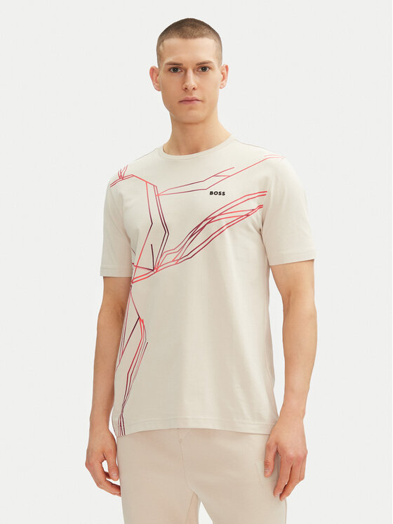 Férfi Póló BOSS, Méret: XL, Bézs, Beetle 50542048
