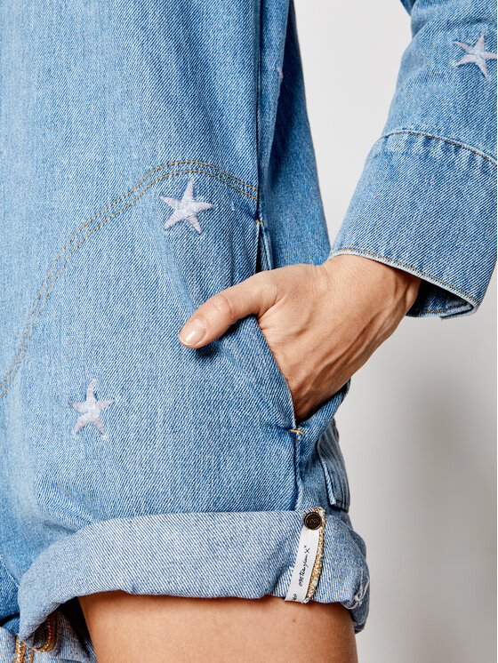 One Teaspoon One Teaspoon Salopetă Pac Star Prophecy 23692 Albastru Relaxed Fit