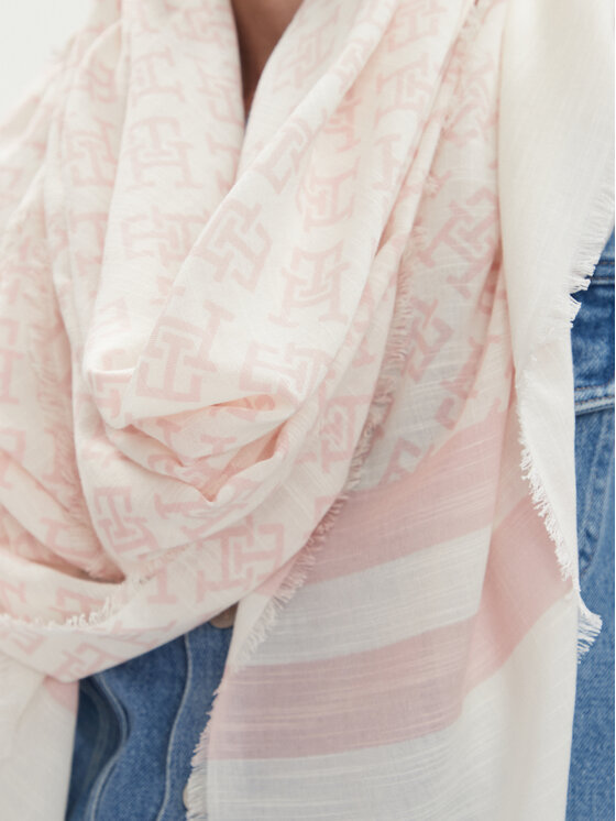 Tommy Hilfiger Tommy Hilfiger Schal Beach Summer Mono Scarf AW0AW16030 Écru