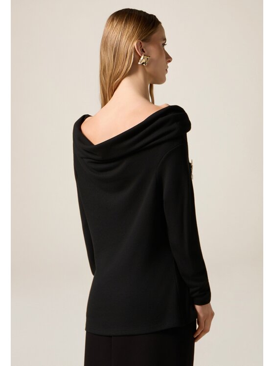 Oltre Oltre T-shirt G066J004626N033 Nero Skin Fit